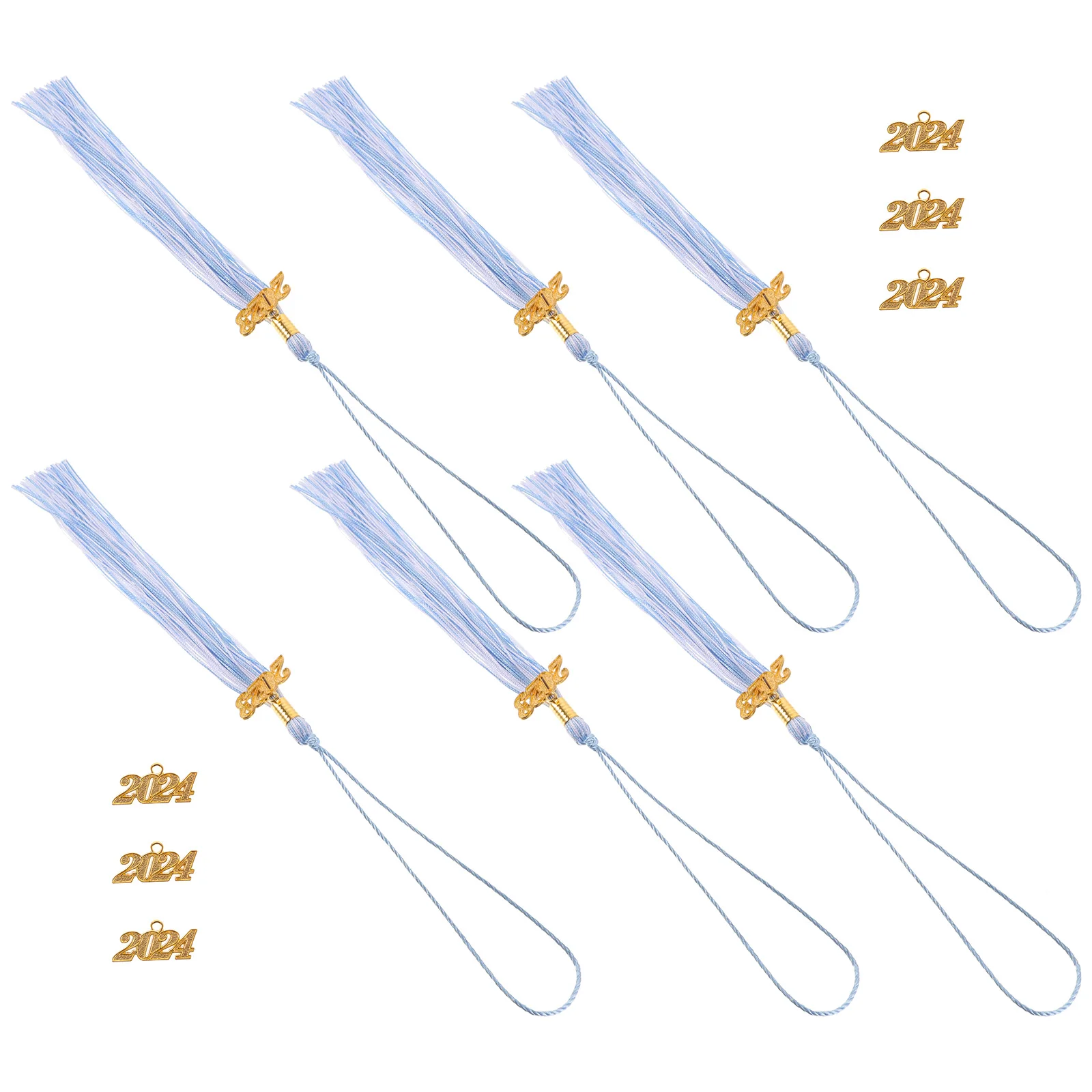 

2023 Graduation Hat Tassels 1 Set Durable Decorative Tassel Charms Cap Decorations Lightweight Grad Student Accessories Doctoral