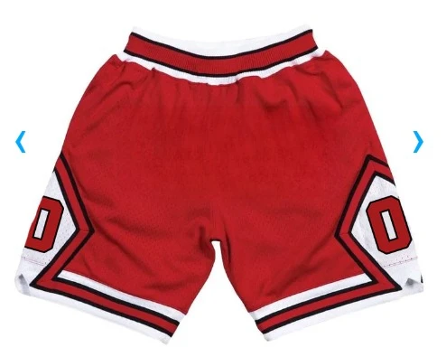 

Summer New Men'sRed Black-White Basketball Shorts Training Running Casual Loose Quick-Drying Five-Point Pants