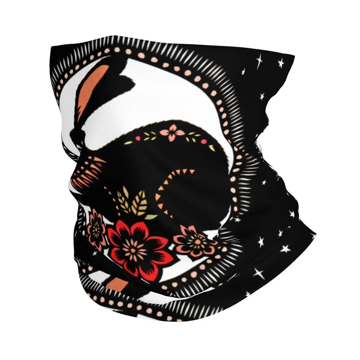 

Кролик в Луне, Искусственный шарф, бандана, животное, шея, гетра, Обложка для лица, повязка на голову