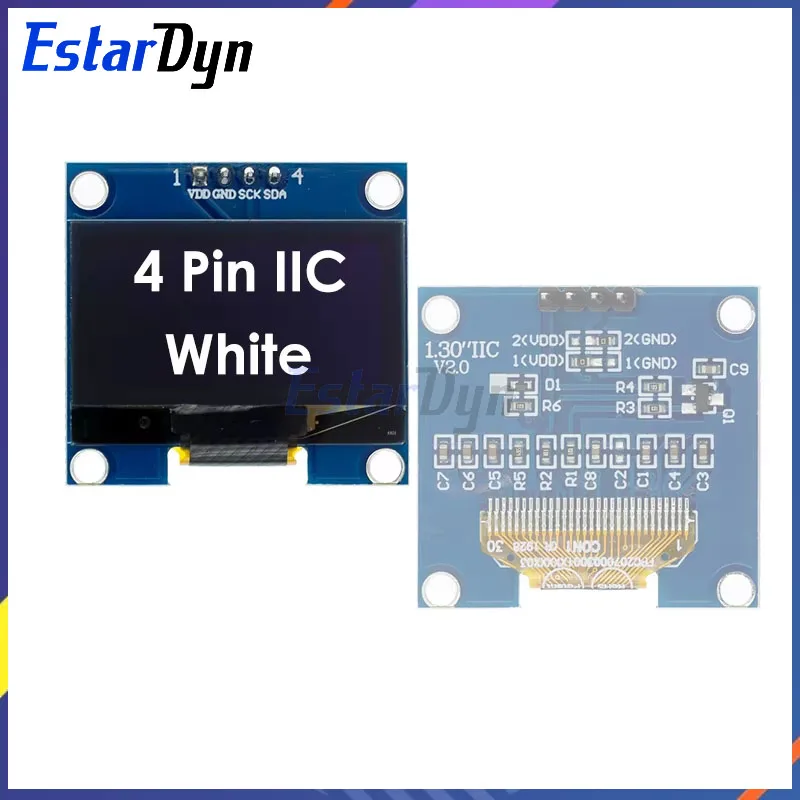 OLED White/Blue SPI/IIC I2C Communicate Color Display Module