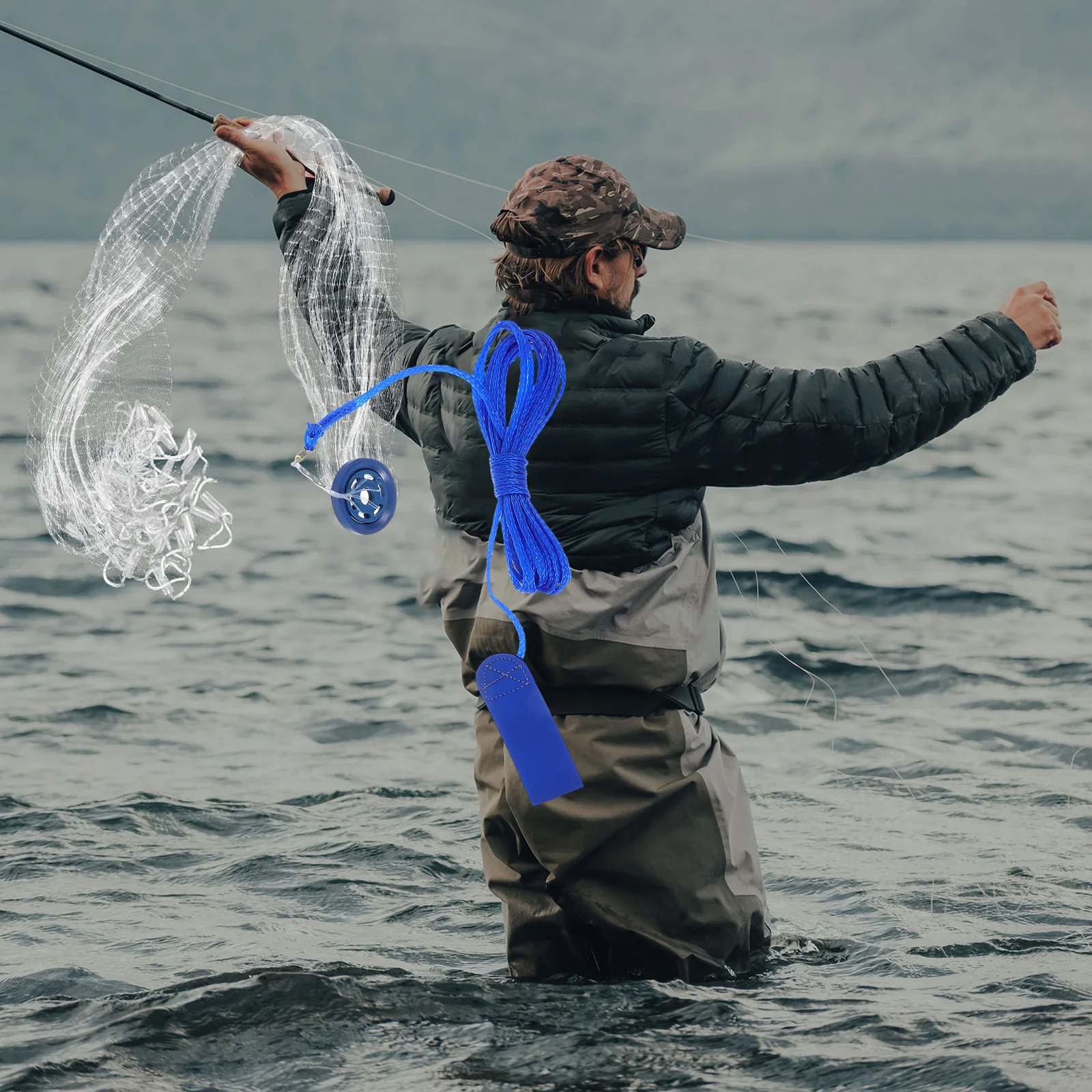 

Hand-dumping Fishing Net Throwing Catching Saltwater Cast Freshwater Casting Nets Cage Crab