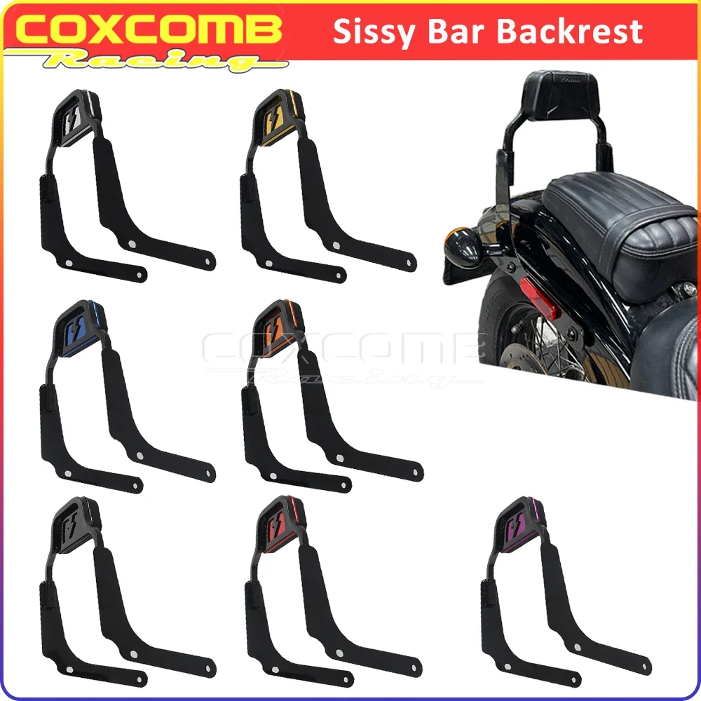 

For Harley M8 Softail Slim FLSL Standard FXST Street Bob FXBB FXBBS Motorcycle Sissy Bar Adjustable Passenger Backrest Sissybar