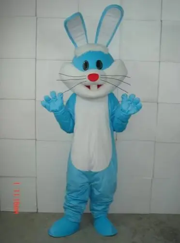 New Version The funny rabbit blue Mascot Costume Adult Birthday Party Fancy Dress Halloween Cosplay Outfits Clothing Xmas