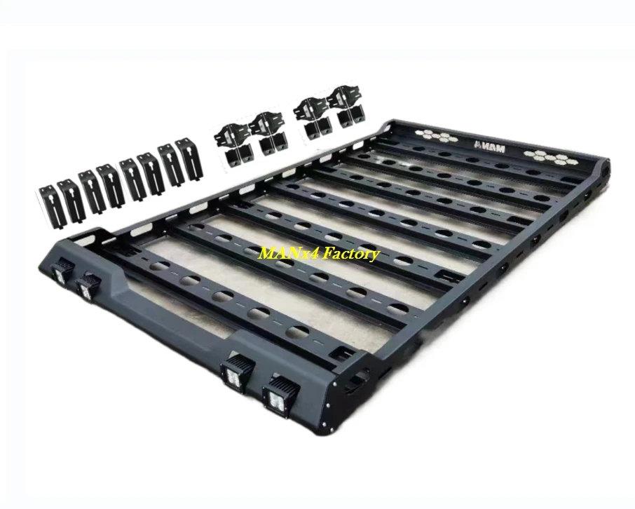 

Falcon Roof Basket Luggage Carrier Universal Roof Rack for LC76 LC80 Patrol Y60 Y61 Pajero V31