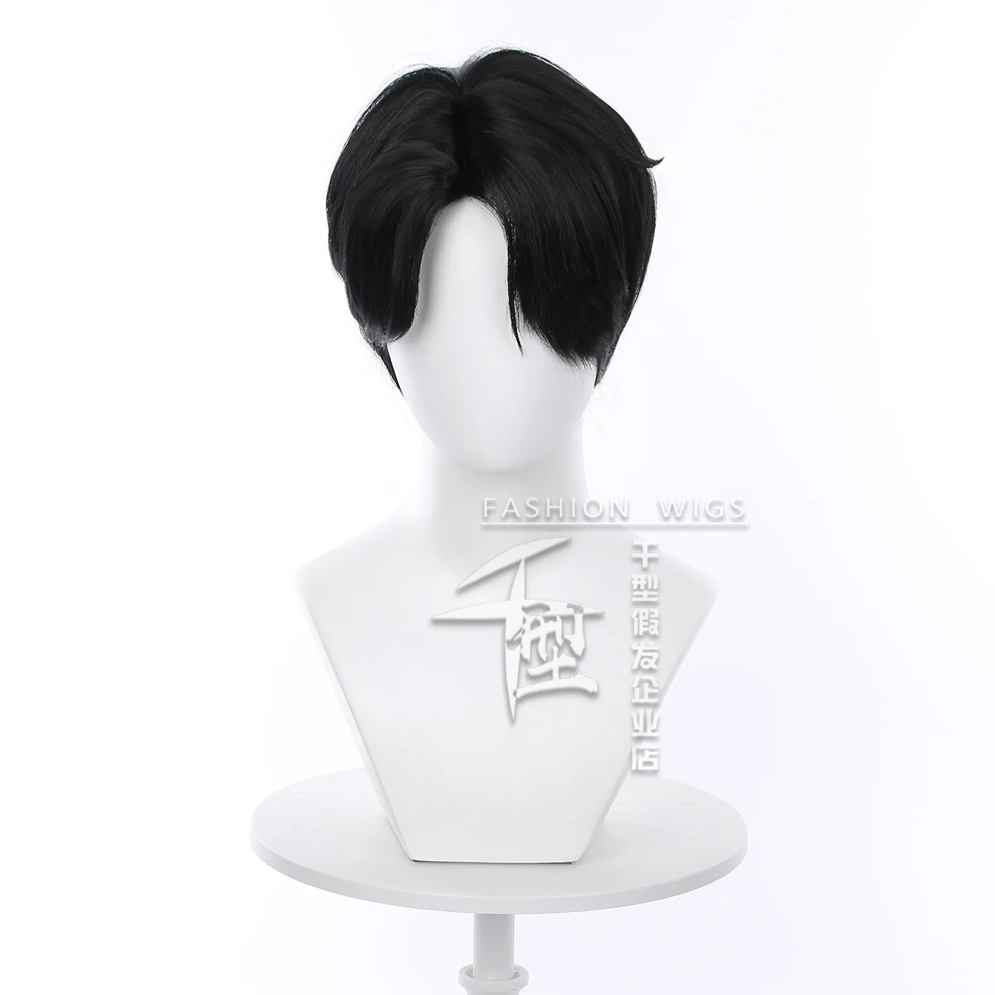 Demon Hunters Saja Boys Jinu Cosplay Wig Short Hair Heat Resistant Synthetic Hair Kpop Jinu Wig +Wig Cap Party  Halloween