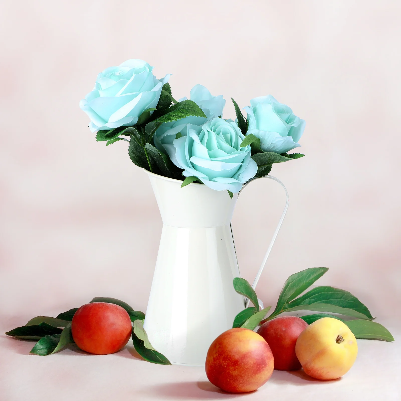 

1pc Pot Flower Planter Decorative Flowerpot For Home Garden Decoration Beige Pastoral Style Flower Bucket