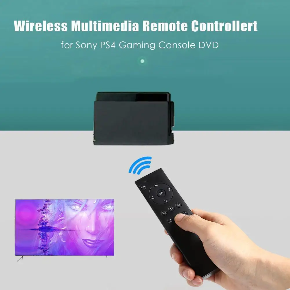 DC 3V 2.4G Wireless Media Remote Control Vedio Control for Sony PS4 Console DVD