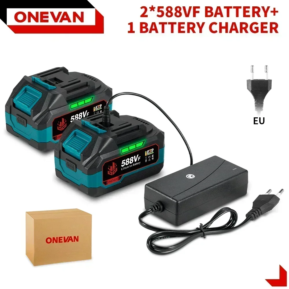 ONEVAN 22900mAh 29900mAh Lithium Ion Batterij Fit Blower Wrench Power Oplaadbare Batterij Voor Makita 18V 21V batterij Pin Tool
