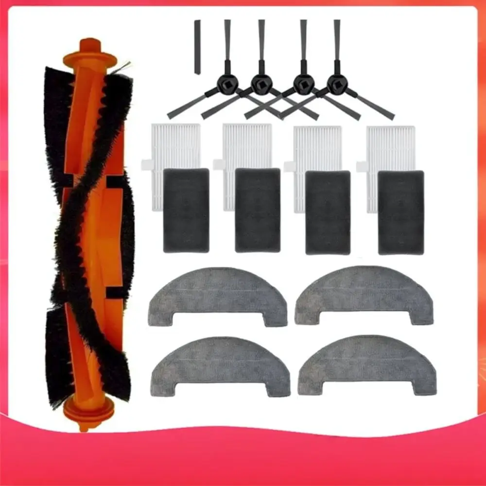 For Dreame MOVA E20 PLUS Vacuum Cleaner Parts Roller Brush Hepa Filter Side Brush Mop Cloth Replacement Cleaning Kit