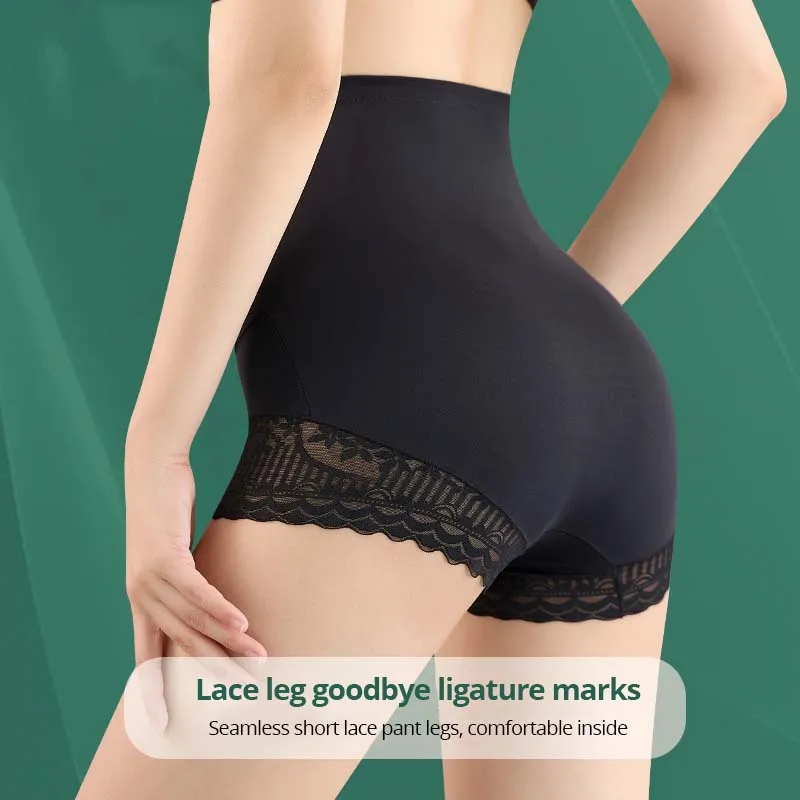 Exquisite Lace Panties For Women\'s High Waist Shaping Panties Postpartum Tummy Control Hip Lift Panty Body Shaper Pants 2023