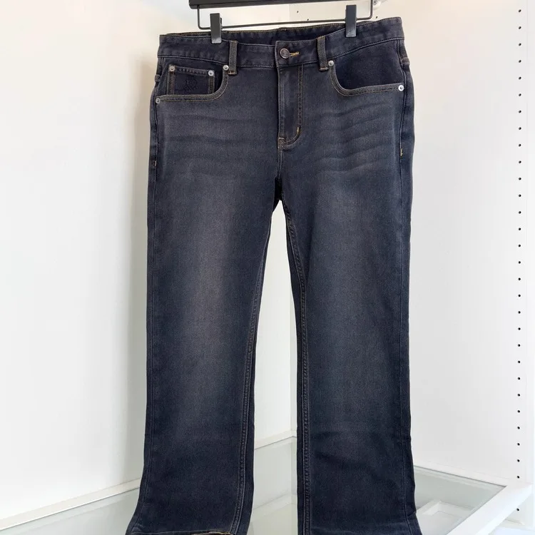 

BC 25aw Простые повседневные прямые джинсы черного и синего цвета