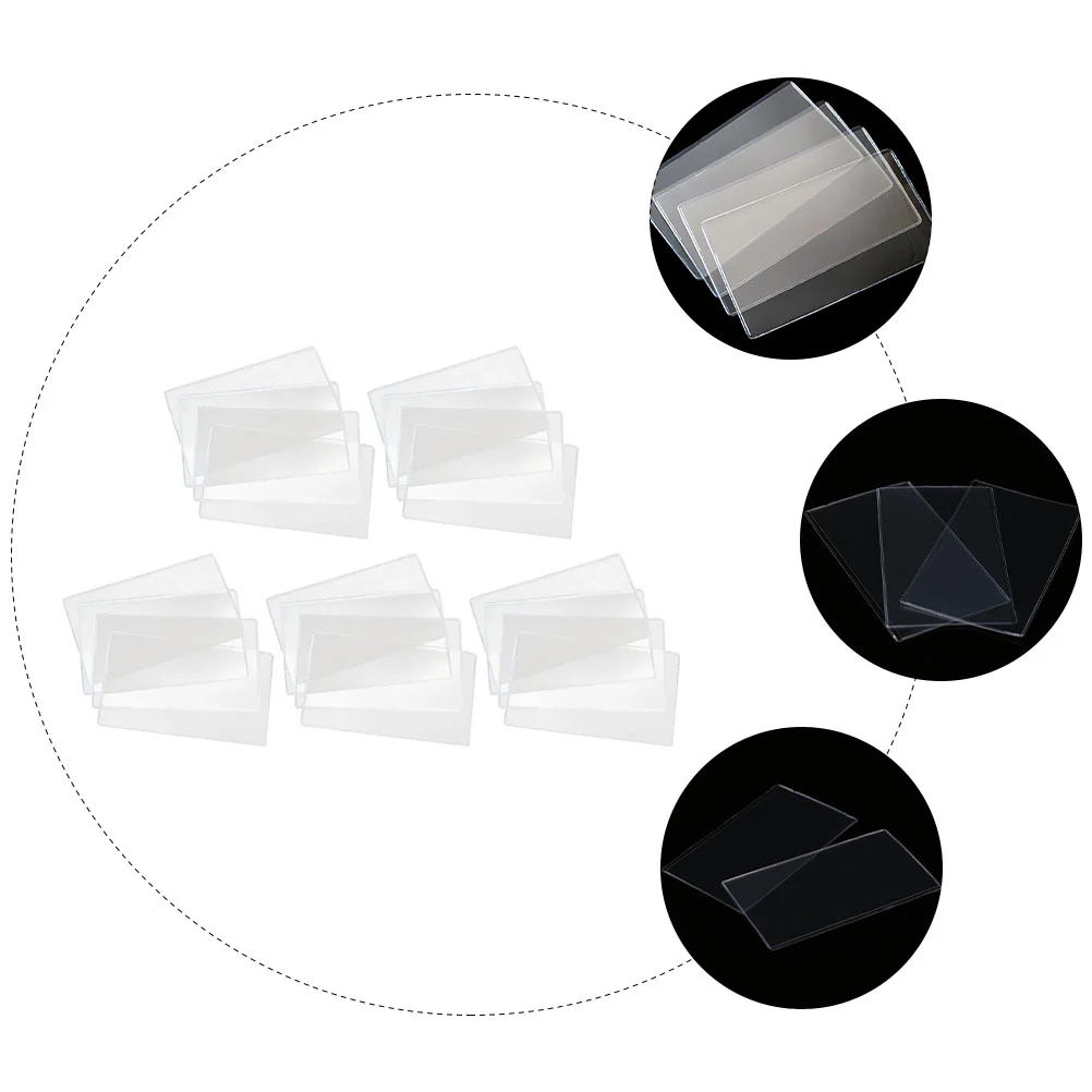 20 Pcs Paper Money Bag Transparent Protective Latent Banknote Pocket Storage Hard Clip Commemorative Holder Pvc Clear