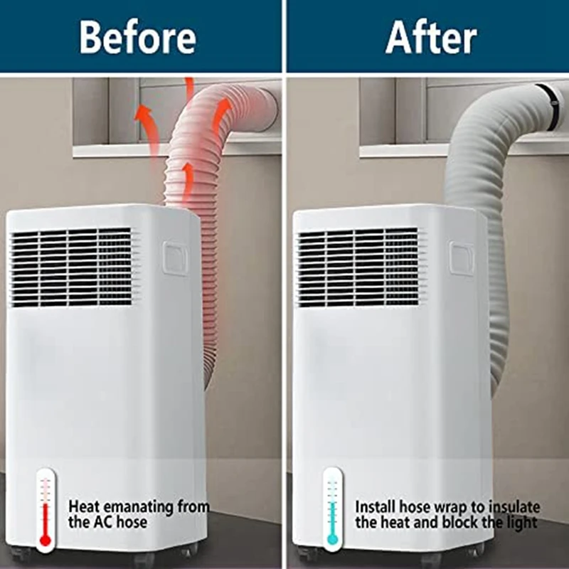 排気ホースカバー,ポータブルACホースカバー,直径5 "および5.9"