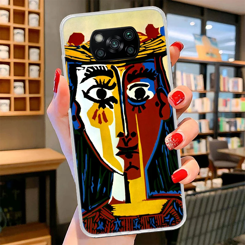 Picasso Abstract Art Painting Phone Case For Xiaomi Mi 12X 11i 12 11 Lite 11T Pro 9T 8T 10 9 8 Ultra 5X 6X 5G Capa Cover Coque