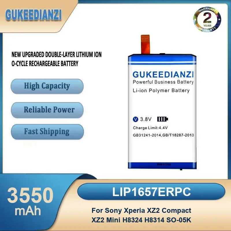 LIP1657ERPC 3550mAh High Capacity Mobile Phone Battery For Sony Xperia XZ2 Compact XZ2 Mini H8324 H8314 SO-05K