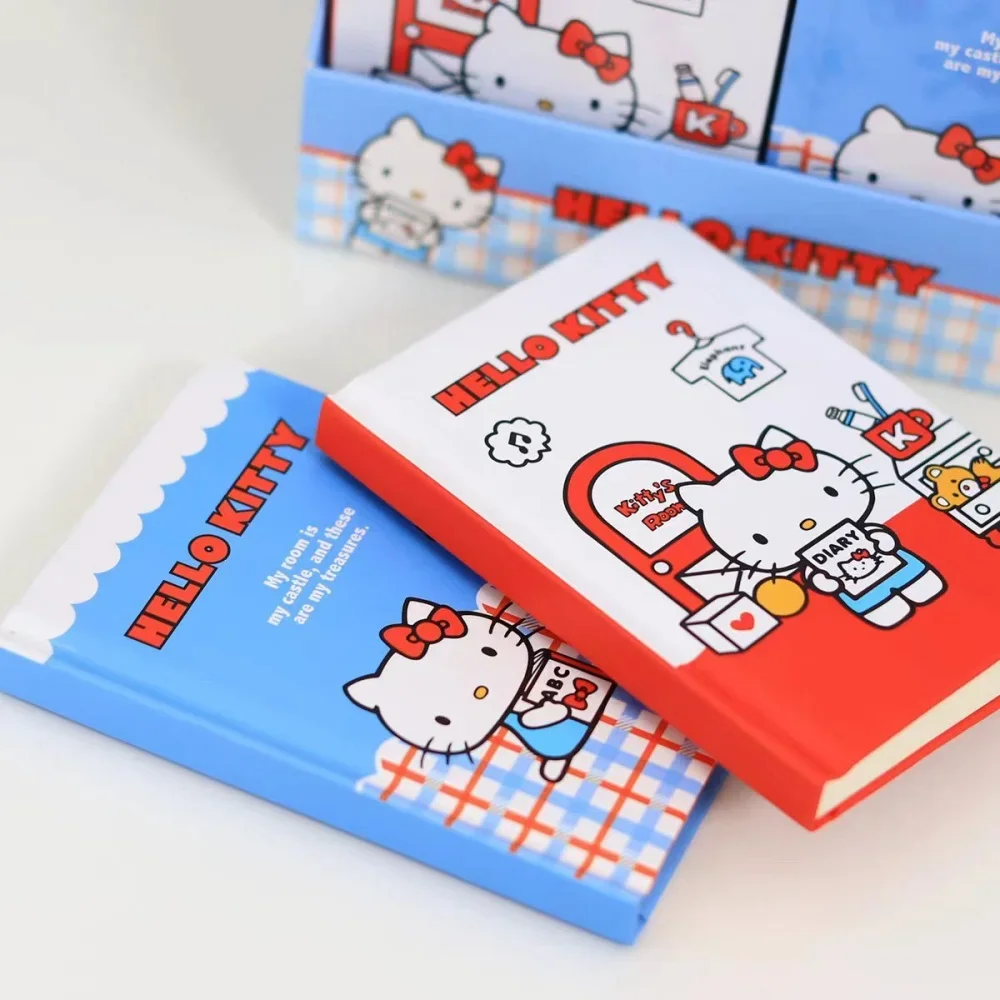Genuine Sanrio Hello Kitty A7 Hardcover Notebook Kawaii Student Portable Planner Teacher Office Stationery Supplies Girls Gifts