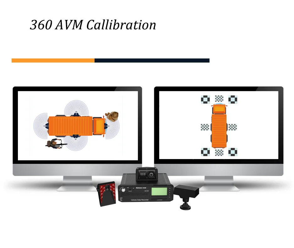 360AVM Fish Eye 3D Camera Video Recorder ADAS DSM AI MDVR 8CH 4G GPS WiFi All-in-One Safety Driving Monitoring System Trucks