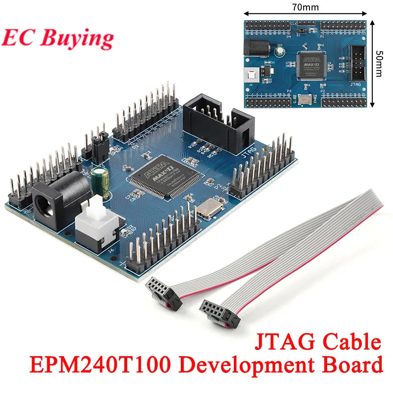 وحدة لوحة نظام تطوير CPLD الأساسية EPM240T100 Altera Max II EPM240T100C5 كابل واجهة AMS1117-3.3 IC JTAG