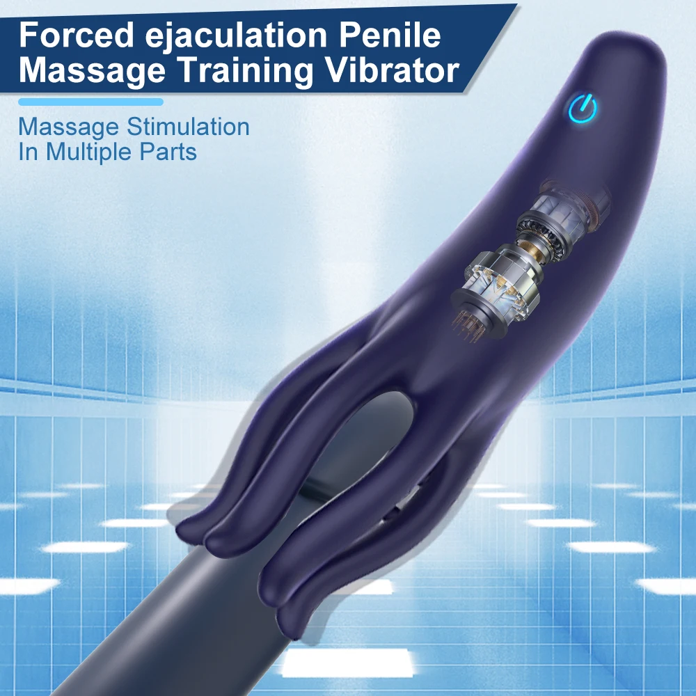 Automatic Glans Stimulator Male Prostate Vibration Delay Ejaculation Penis Massager Prolonged Pleasure Trainer Adult Masturbator