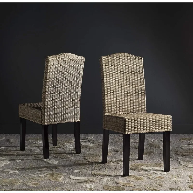 Sammlung Odette Grey Wicker Esszimmers tuhl