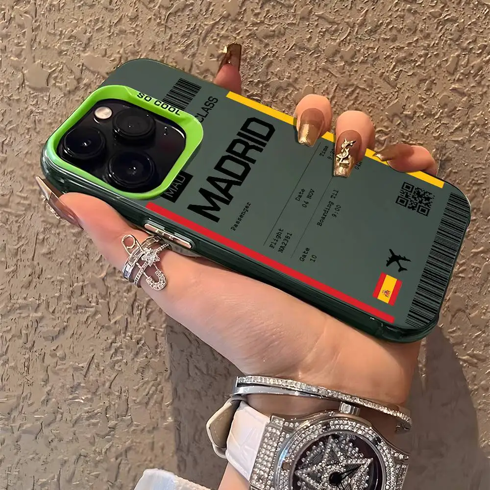 حافظة لهاتف آيفون 16 15 14 13 12 11 Plus Pro Max متعددة الألوان من أورورا ليزر مقاومة للصدمات #4