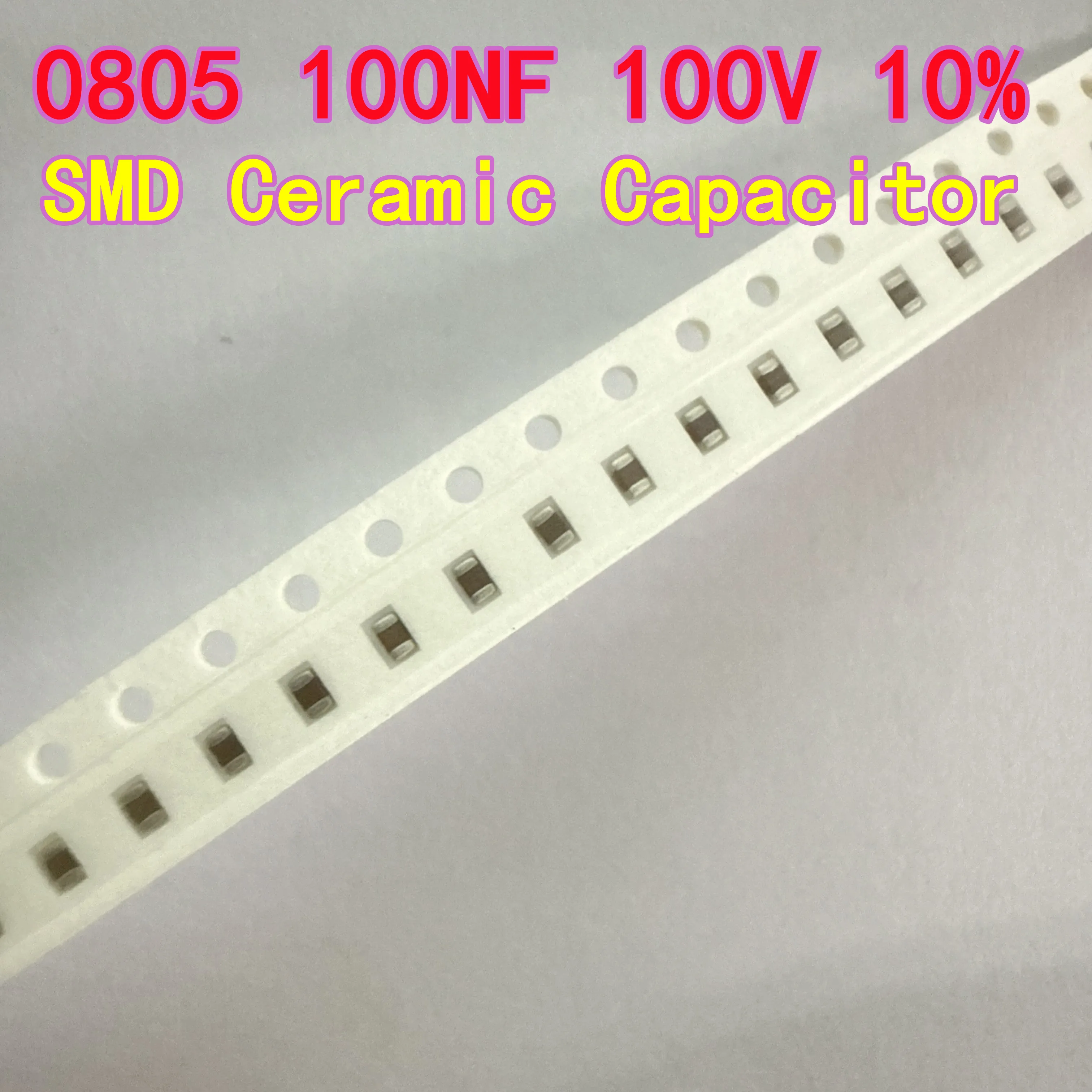 100PCS TCC0805X7R104K101DT 100nF 100V 0805 SMD Ceramic Capacitor with ±10% Tolerance 100V 2.0X1.25MM X7R 104K