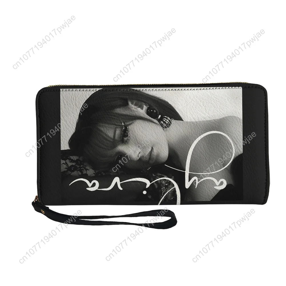 Ayliva Schwarzes Herz Wunder Custom Wallet Purse Sprunki Mens Womens Zipper Long Wallets Double Print  Portable Wallet Gift Bag