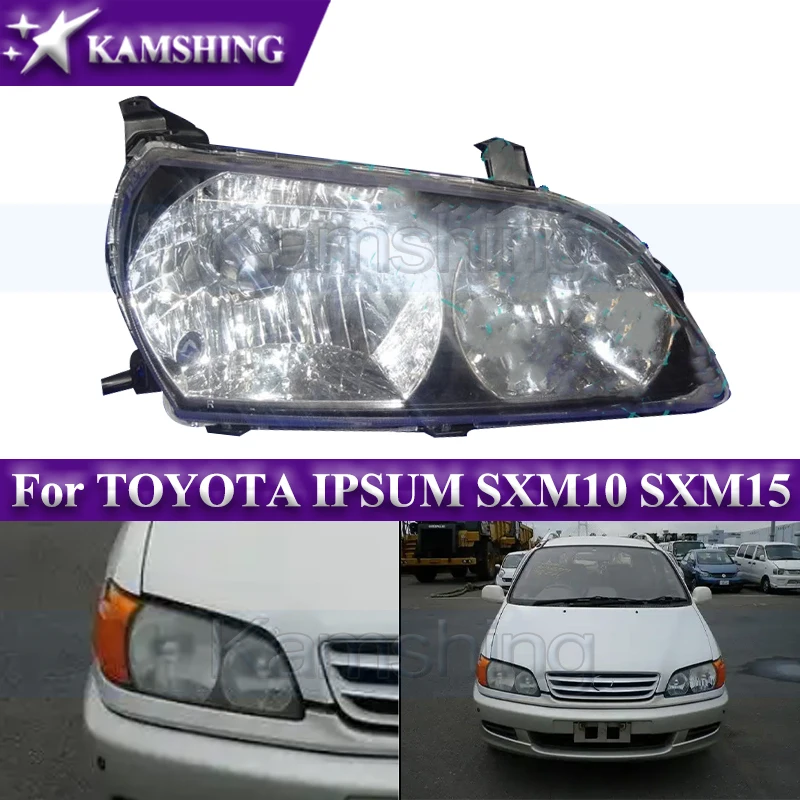 Kamshing Front Bumper Headlight For TOYOTA IPSUM SXM10 SXM15 1998-2000 Head Light Headlamp Head Lamp