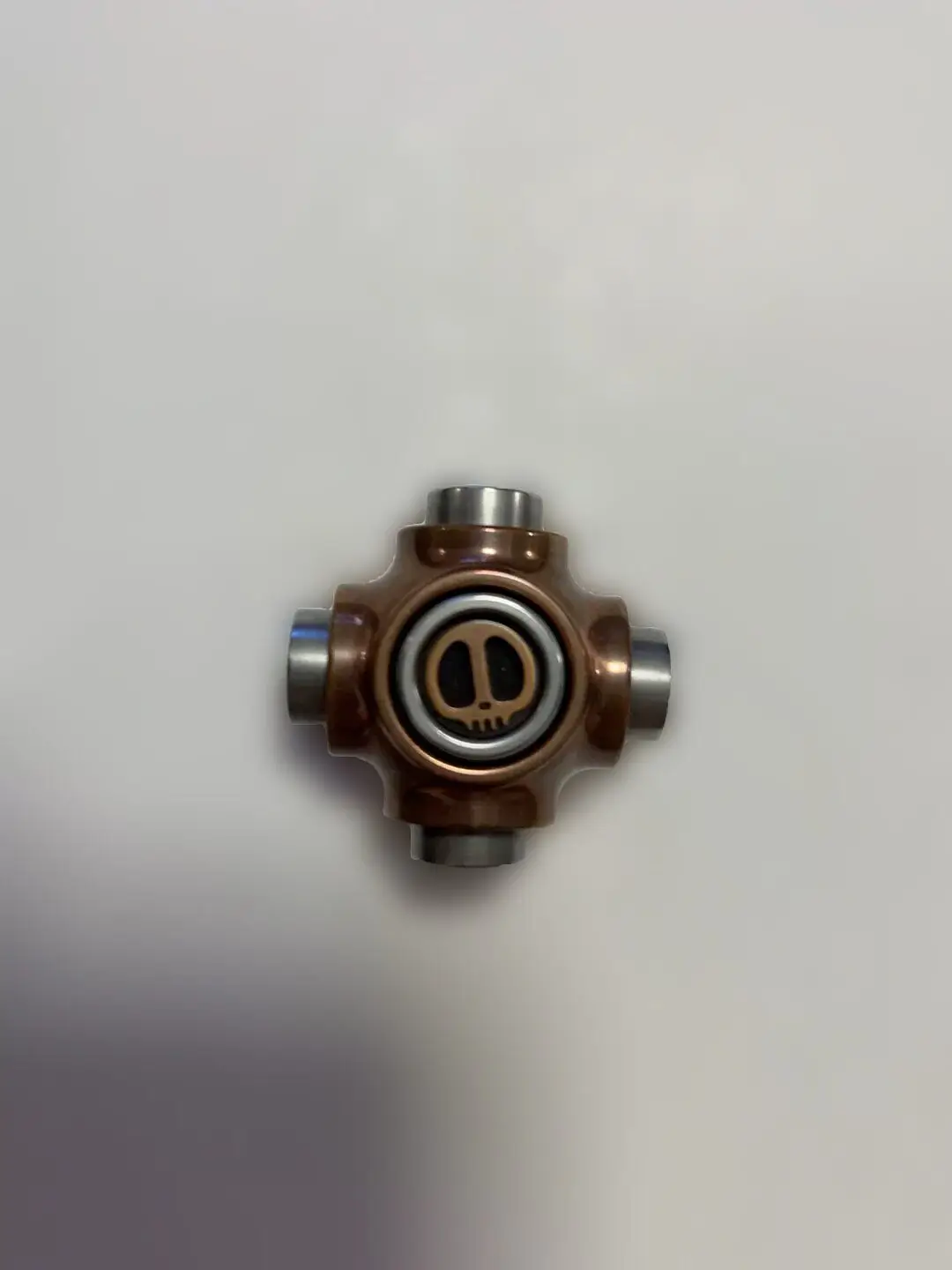 Used EDC Decompression EDCLAUTIE Stubborn Bone Copper Version Fingertip Gyro, Proud LAUTIE Stubborn Bone Series