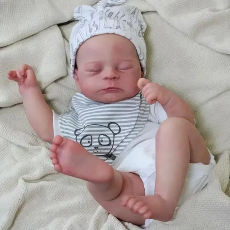 

48CM Timothy Reborn Baby Dolls Sleeping Hand Paint Baby 3D Skin with Visible Veins Bebe Reborn Doll Toys for Children