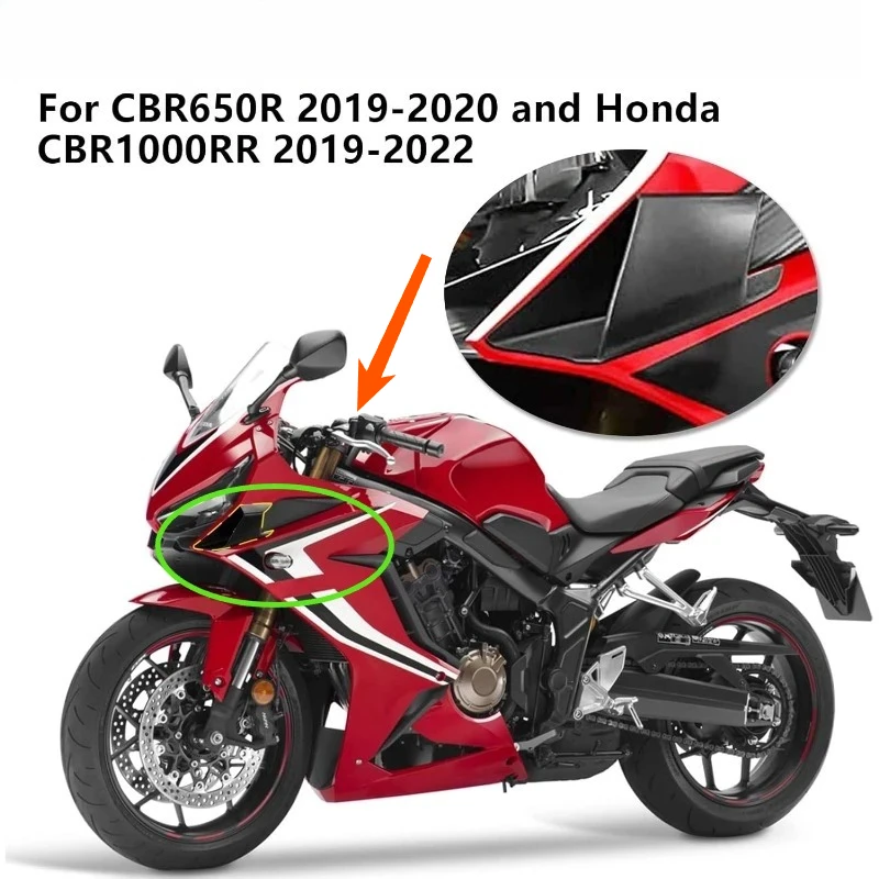 

Аэродинамические накладки (винглеты) на обтекатели для Honda CBR650R 2019-2021, CBR500R, CBR1000RR (все года выпуска), аксессуар для модификации