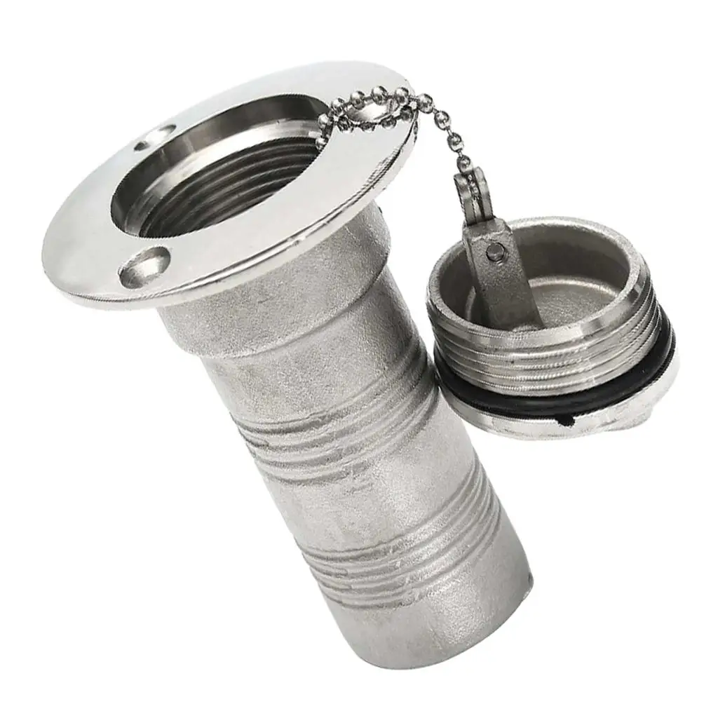 

Stainless Steel 316 Boat Deck Gas Filler w/ Keyness Cap for Boats - 50mm 2 inch