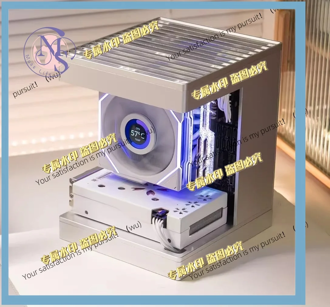 Mini ITX Chassis | Aluminum Alloy Sturdy and Durable, Small Sea View Panoramic Mini Chassis