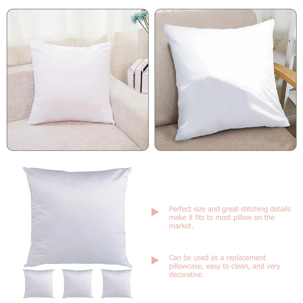 

4Pcs Sublimation Pillow Cover Blank Pillow Case DIY Cushion Cover for Home Decor Sofa Chair Office Library Coffee Shop
