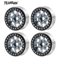 YEAHRUN Metal 1.9 inch 25mm/35mm Beadlock Wheel Rims for 1/10 RC Crawler Car Axial SCX10 TRX4 D90  RC Crawler Car