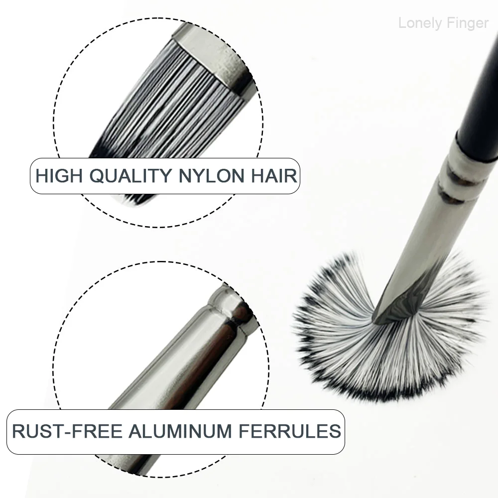 10pcs Flat Paint Brushe with Nylon Bristles for Acrylics ,Perfect for Canvas，Wood, Face and Models