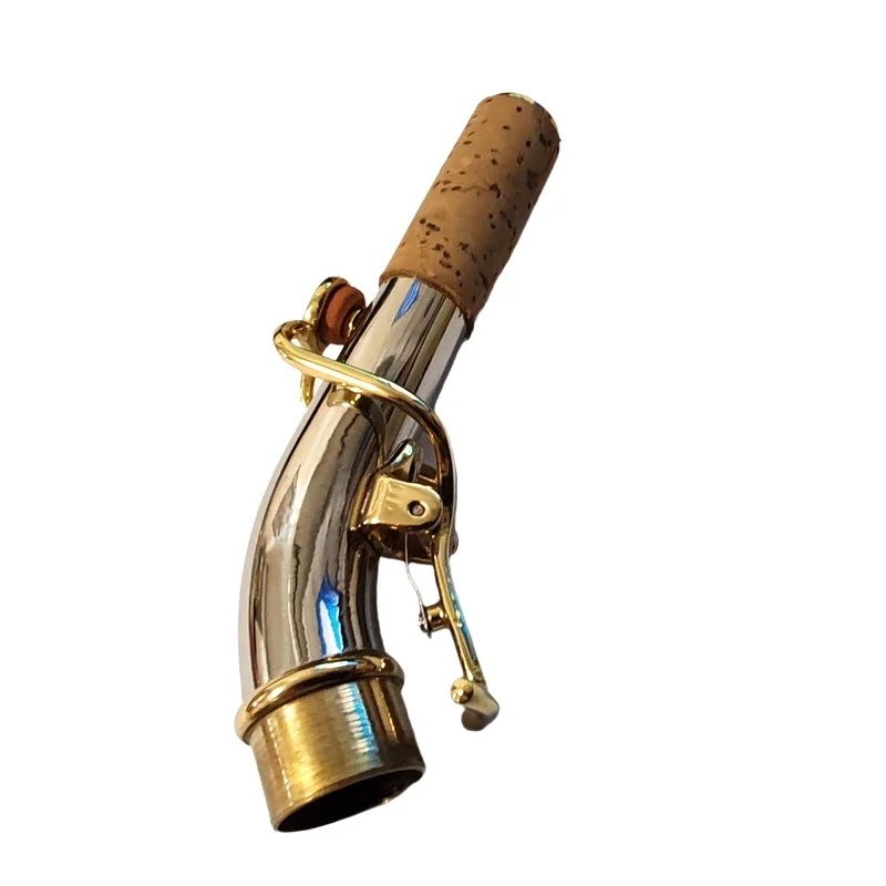 Saxophone curved neck small treble Saxophone white bronze curved neck large curvature, good sound quality can be improved