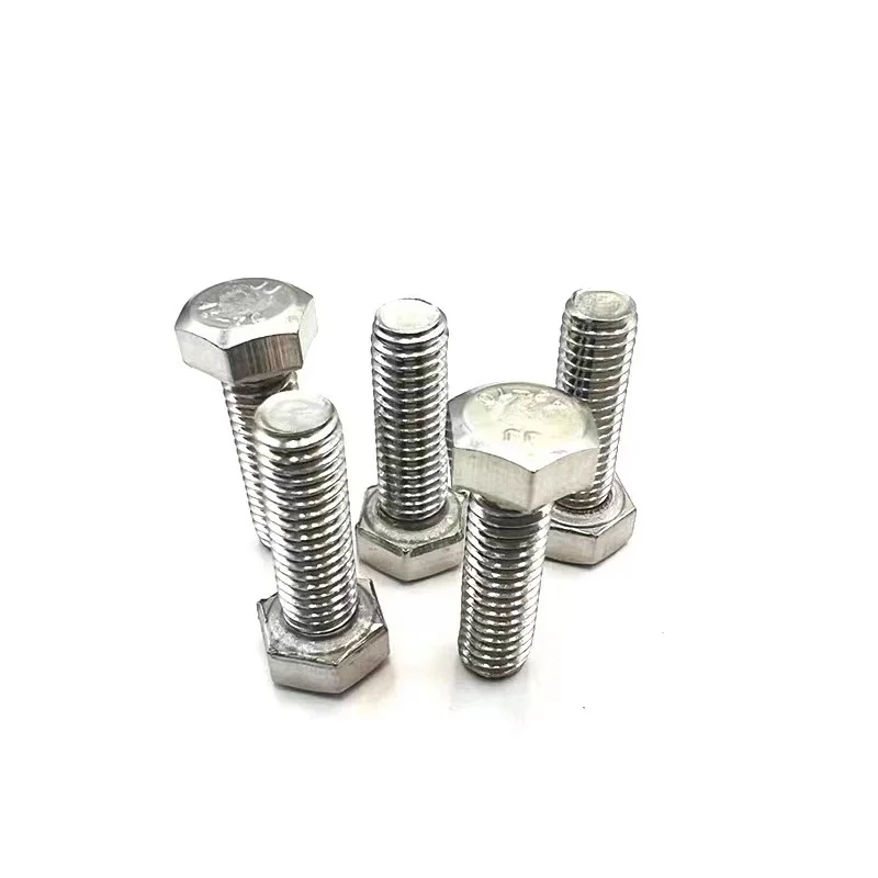 10pcs M6 M8 A2 304 Stainless Steel Metric Threaded DIN933 External Hex Hexagon Head Cap Screw Bolt Thread Diamater 6mm 8mm