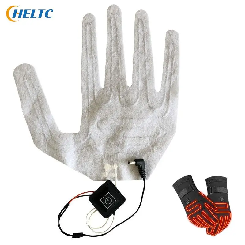 Gloves Heating Sheet Winter Warm Five-Finger Glove Pad 5V  Composite Fiber Electric Heating Element Durable USB Heated Film