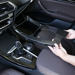 LHD Car Center Control Gear Panel Decoration Cover Fit For Bmw X3 G01 X4 G02 2018 2019 2020 2021 Styling Sport Trim Accessories