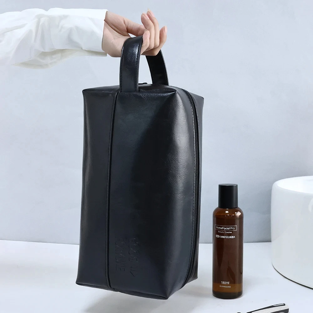 2024 Traveling Washing Bags Can Handle Multi -Function Large -Capacity Makeup Bag Storage Bag For Men Woman Leather Men Business