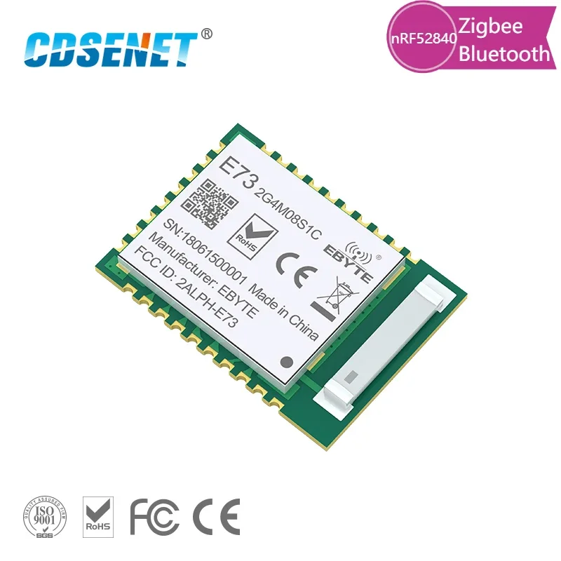 5pcs nRF52840 2.4G Bluetooth 5.0 RF Transceiver CDSENET E73-2G4M08S1C 8dbm Ceramic Antenna BLE4.2 Transmitter and Receiver