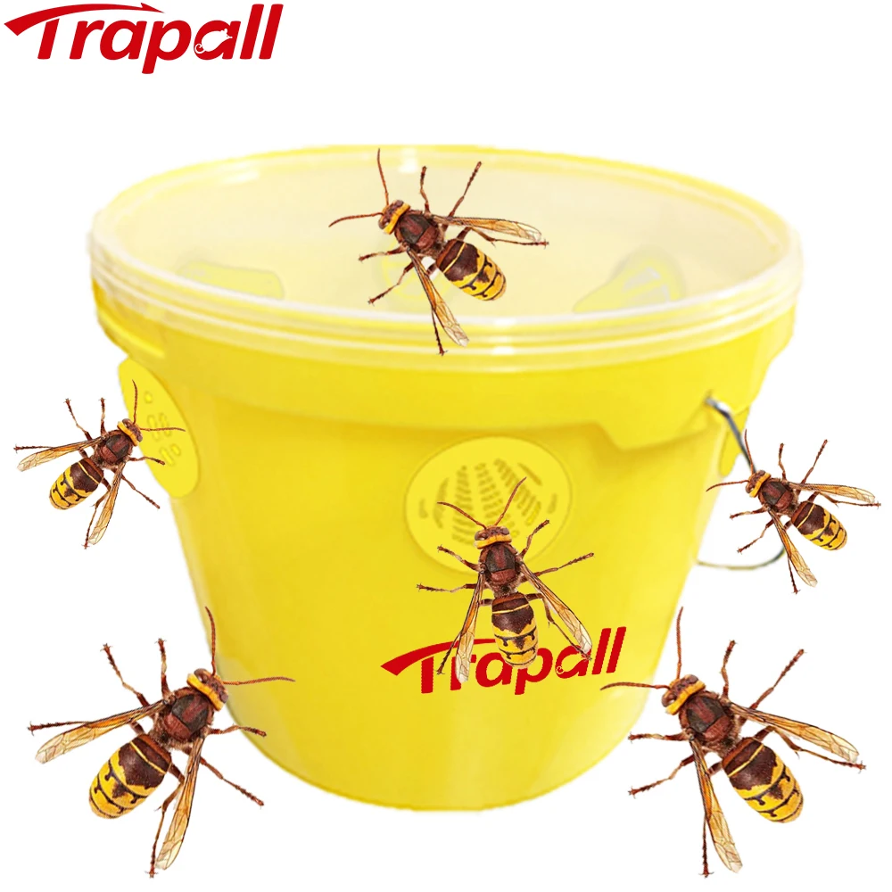 

Outdoor Garden Field Plastic Large Size Insect Capture Bucket Hanging Wasp Trap