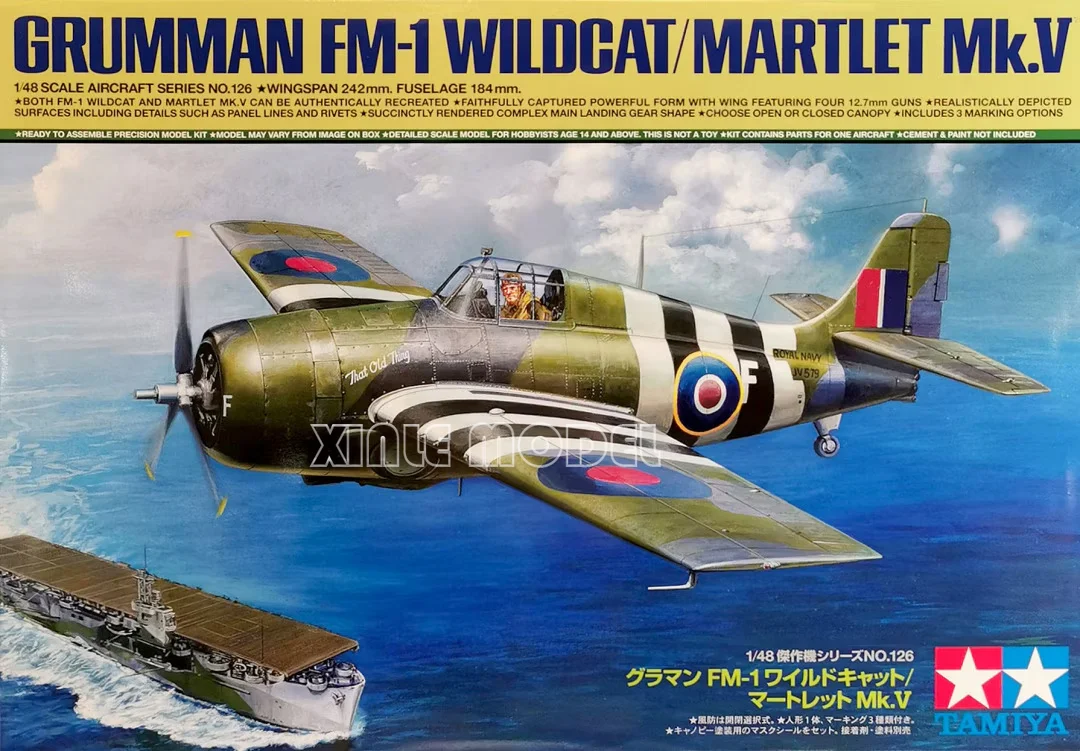 طامية 61126 جرومان FM-1 Wildcat/Martlet Mk. V 1/48 جرومان FM-1 مقياس أطقم منمذجة لتقوم بها بنفسك لعبة #1