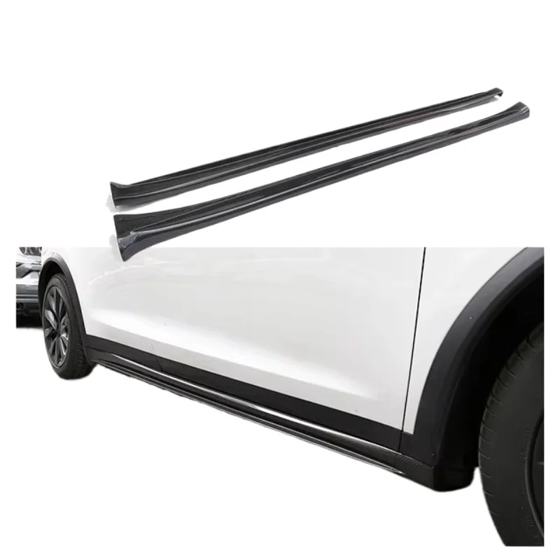 

For Model X Dry Carbon Fiber Side Skirt Body Kit 23-25 Model X Dry Carbon Fiber Side Skirt