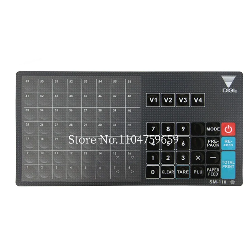 تراكب لوحة المفاتيح SM100 SM110 الجديد مع الدائرة لـ Digi Sm100PCS PLUS مقياس إلكتروني النسخة الإنجليزية