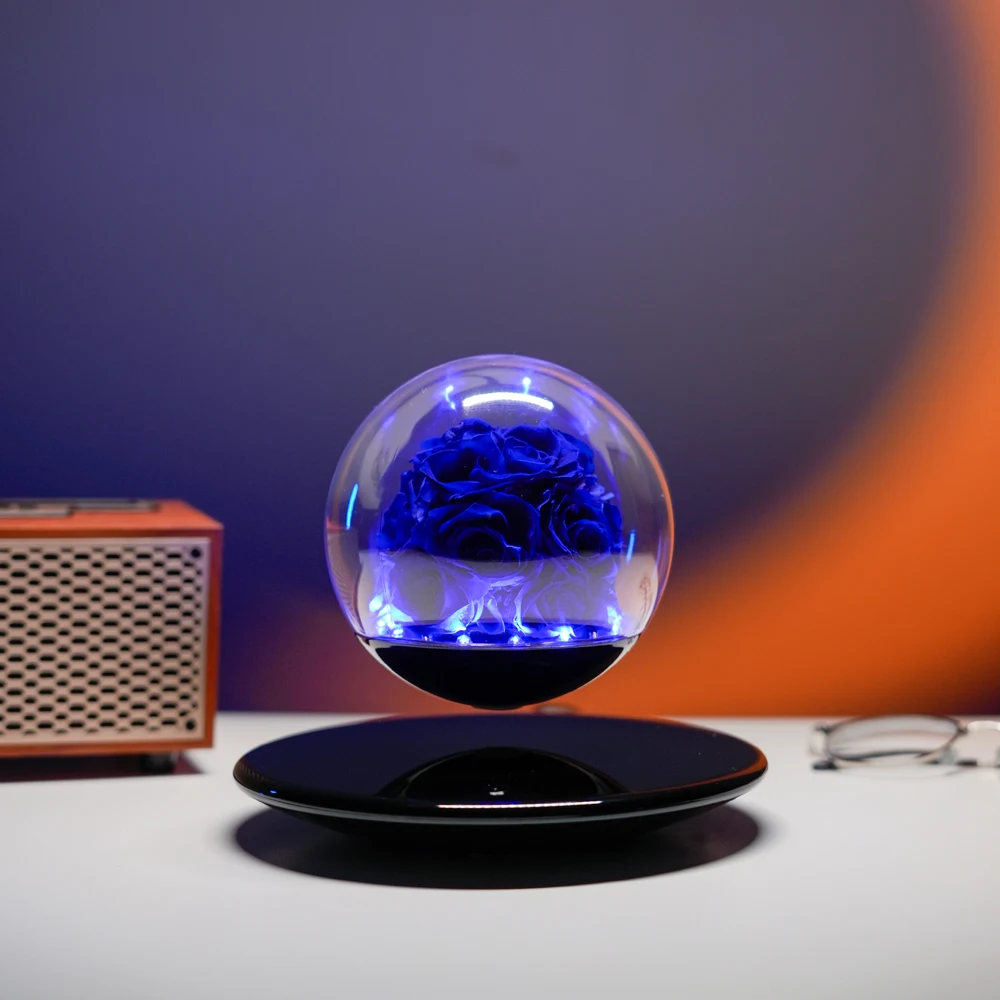 Floating Eternal Rose Versatile Floral Universal Magnetic Levitation for  Festivals Floating Eternal Rose Magnetic Levitation