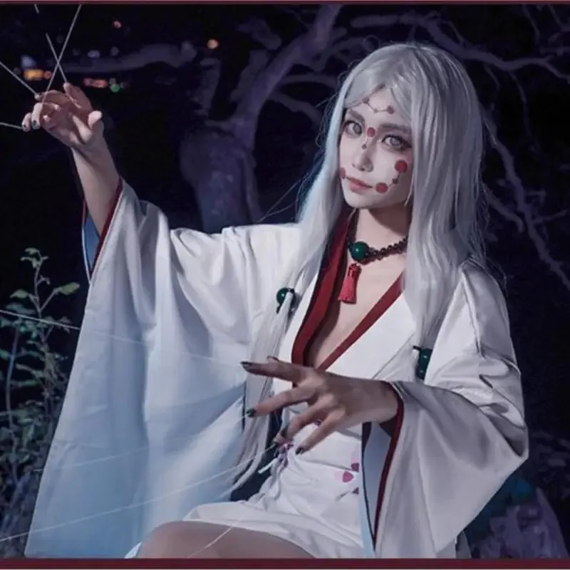 أنيمي شيطان القاتل كيميتسو لا يابا العنكبوت روي الأم شقيقة تأثيري حلي الباروكات أزياء الهالوين فستان الحفلات الملابس