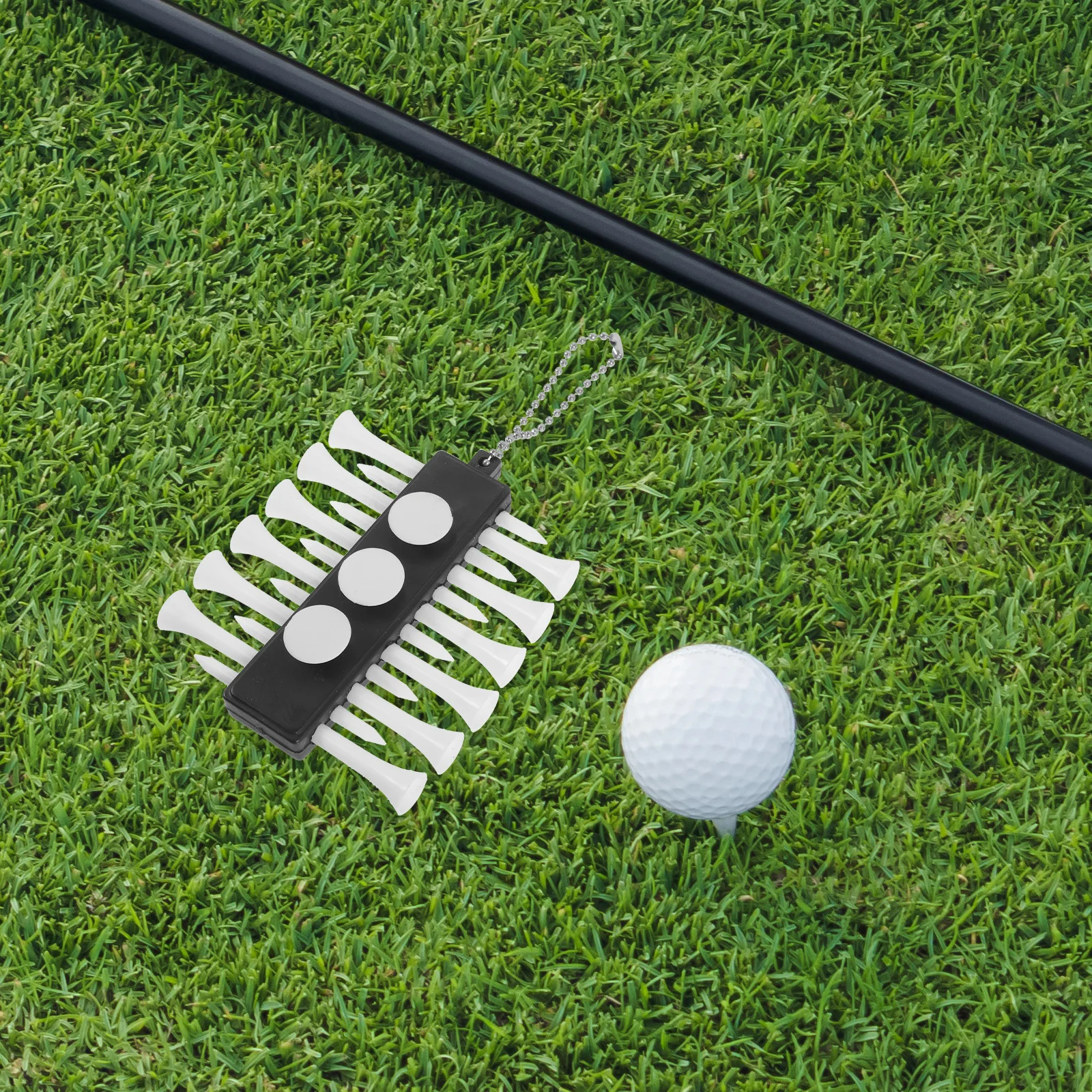 

Golf Spike Seat Plastic Ball Tee Carrier White Color Golf Accessories Golfs Tee Holder Tees ganizer Golfing Supplies Portable