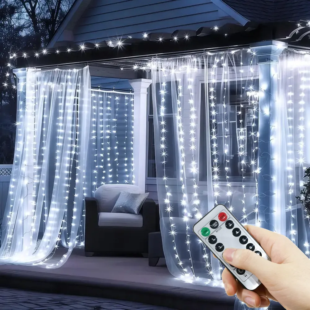 

USB Fairy Lights Remote Control LED Curtain String Lights for Valentine's Day Home Wedding Bedroom Decoration Festive Party